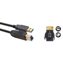 Câble USB 3.0, Série N - USB A mâle / USB B mâle