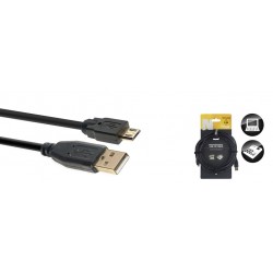 Série N, câble USB 2.0, USB A/micro USB B (m/m), 5 m