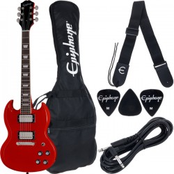 Parck Guitare Electrique Power Players SG Lava Red 7/8 Epiphone