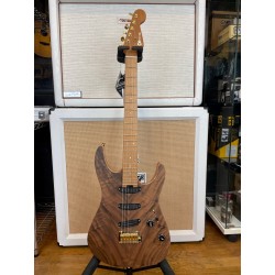 Pro Mod DK22 SSS 2PT CM Mahogany Natural Figured Walnut - Charvel