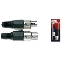 Fîches XLR pro fem - 2 pcs