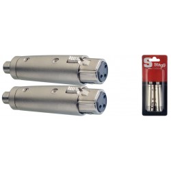 Adaptateur RCA fem./ XLR fem. - 2 pcs sous blister