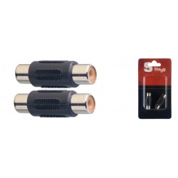 2x Adaptateur RCA fem./ RCA fem. - 2 pcs sous blister