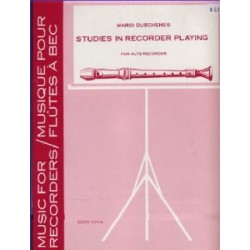 1 Studies in recorder playing Mario Duschenes flute a bec  Alto recorder ed Berandol