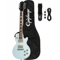 Pack Guitare Electrique Power Players Les Paul Ice Blue 7/8 Epiphone