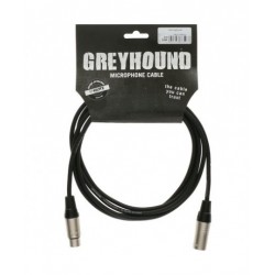 cable microphone noir 5m XLR/XLR GREYHOUND KLOTZ