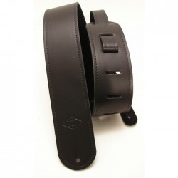 Lm Strap Leather W/Detailing Black 2,5"