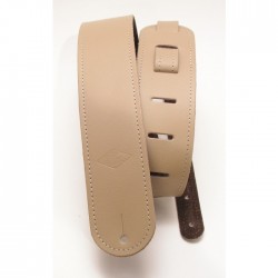 Lm Strap Leather W/Detailing Tan 2,5"