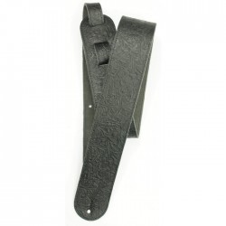 Lm Strap Tooled Black 2,5"
