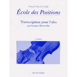 Ecole des positions 3e position Transcription pour alto  (tr. Borsarello) ed  e.ven de velde