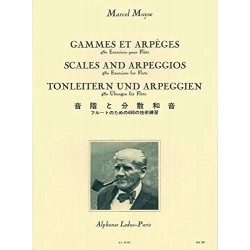 Gammes et Arpèges 480 Exercices pour flûte de Marcel Moyse ed Leduc