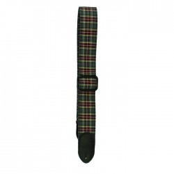 Lm Strap Plaid Cotton Grey 2"