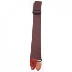 Lm Strap Cotton Bridel Ends Brown 2"