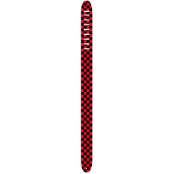Sangle Perri's Leathers - Damier Rouge Et Noir