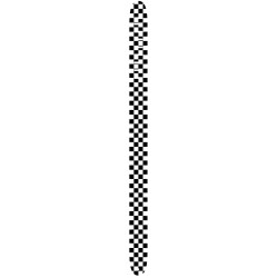 Sangle Perri's Leathers - Damier Blanc Et Noir