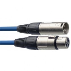 Câble Micro XLRf-XLRm 10 m, connecteurs robustes, série S Stagg