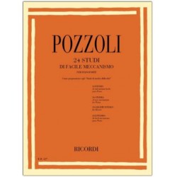 Pozzoli 24 Etudes de Mécanisme Facile ed Ricordi