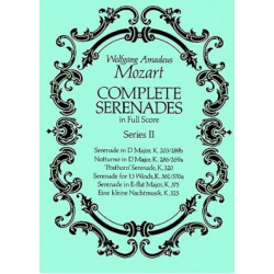 Wolfgang Amadeus Complete Serenades In Full Score