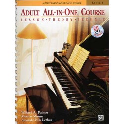 ALFRED'S BASIC ADULT ALL-IN-ONE COURSE Lesson, theory, technic + CD - Vol. 1