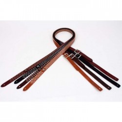 Sangle Red Monkey Leather Legends 3/4" Mini Bootleg Black W/Antique Hardware