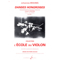Danses hongroises volume 1 -violon et piano- de Joseph Joachim ed Billaudot