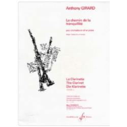 Partition Le chemin de la tranquillité Anthony Girard ed Billaudot