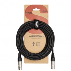 CABLE MICRO 10M XLRf-XLRm Stagg