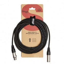 Câble de microphone XLR/XLR (m/f), 6 m Stagg