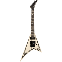 JS Series RR Minion JS1XM, Amaranth Fingerboard, Snow White with Black Pin Stripes
