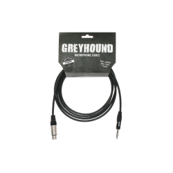 cable microphone noir 3m JACK /XLR FEMELLE GREYHOUND KLOTZ