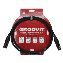 Cable xlr m xlr f 1 m noir...