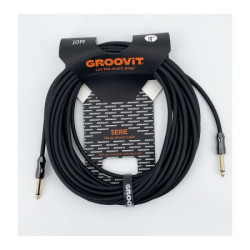 Cable guitare jack-jack Droit  10m Groovit