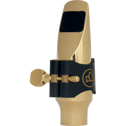 Bec métal plaqué or saxo soprano - Jazz ouverture 17
