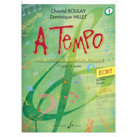 A Tempo Volume 1 Ecrit