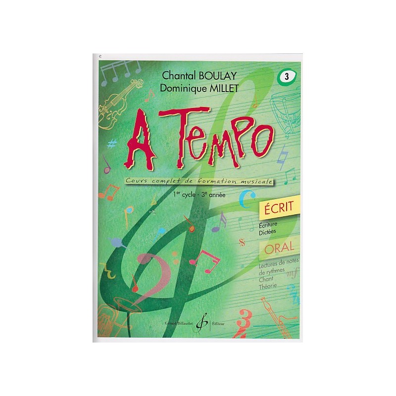 A Tempo Volume 1 Ecrit