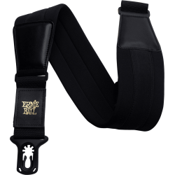 Sangle polylock neoprène noir large