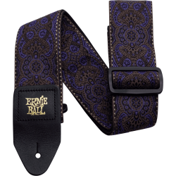 Sangle jacquard purple paisley
