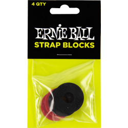 Pack de 4 strap blocks noir et rouge
