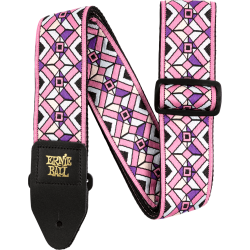 Sangle jacquard kaleidoscope pink