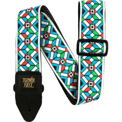 Sangle jacquard kaleidoscope blue