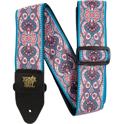 Sangle jacquard pink paisley