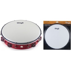 STAGG 12"TAMBOURIN 2RG CYMB/PLAST RG