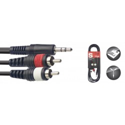 STAGG 3M CABLE Y minJCKm...