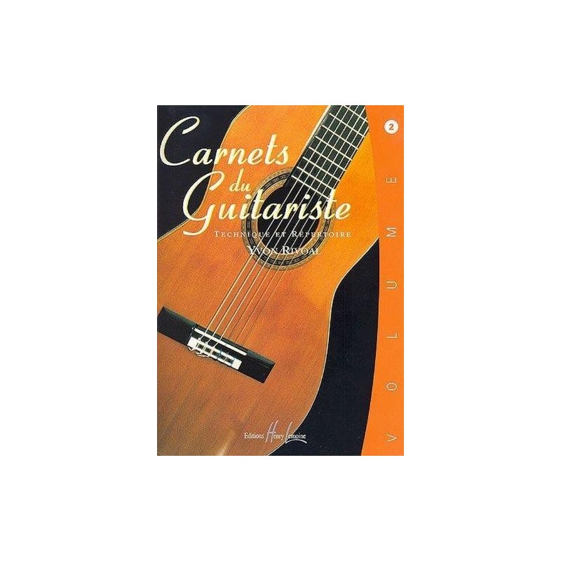 Carnets du guitariste Vol.2 - RIVOAL Yvon