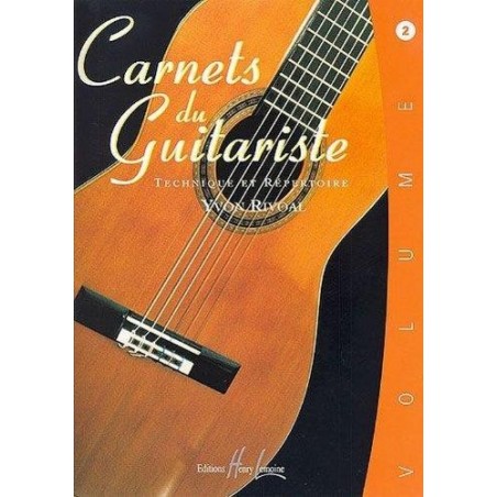 Carnets du guitariste Vol.2 - RIVOAL Yvon