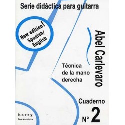 Cuaderno n°2 Técnica de la mano derecha ed Barry Editorial