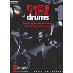 Real time drums vol 1 technique de batterie par l'étude de styles de Arjen Oosterhout