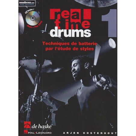 Real time drums vol 1 technique de batterie par l'étude de styles de Arjen Oosterhout