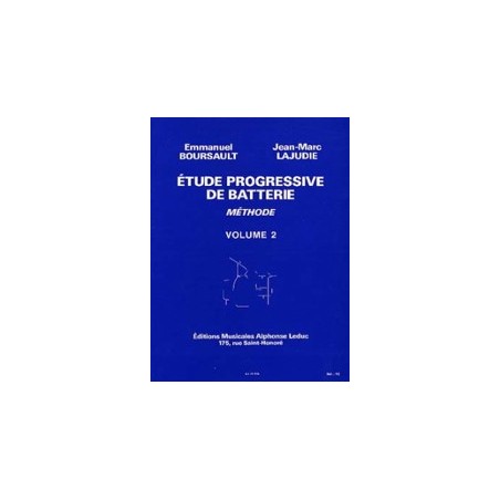 Etude progressive de batterie vol 2 de E.Boursault et JM Lajudie