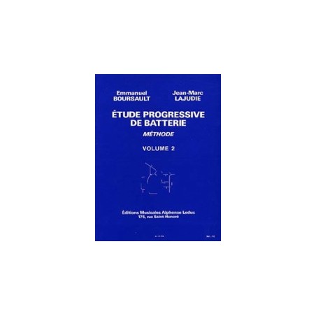 Etude progressive de batterie vol 2 de E.Boursault et JM Lajudie